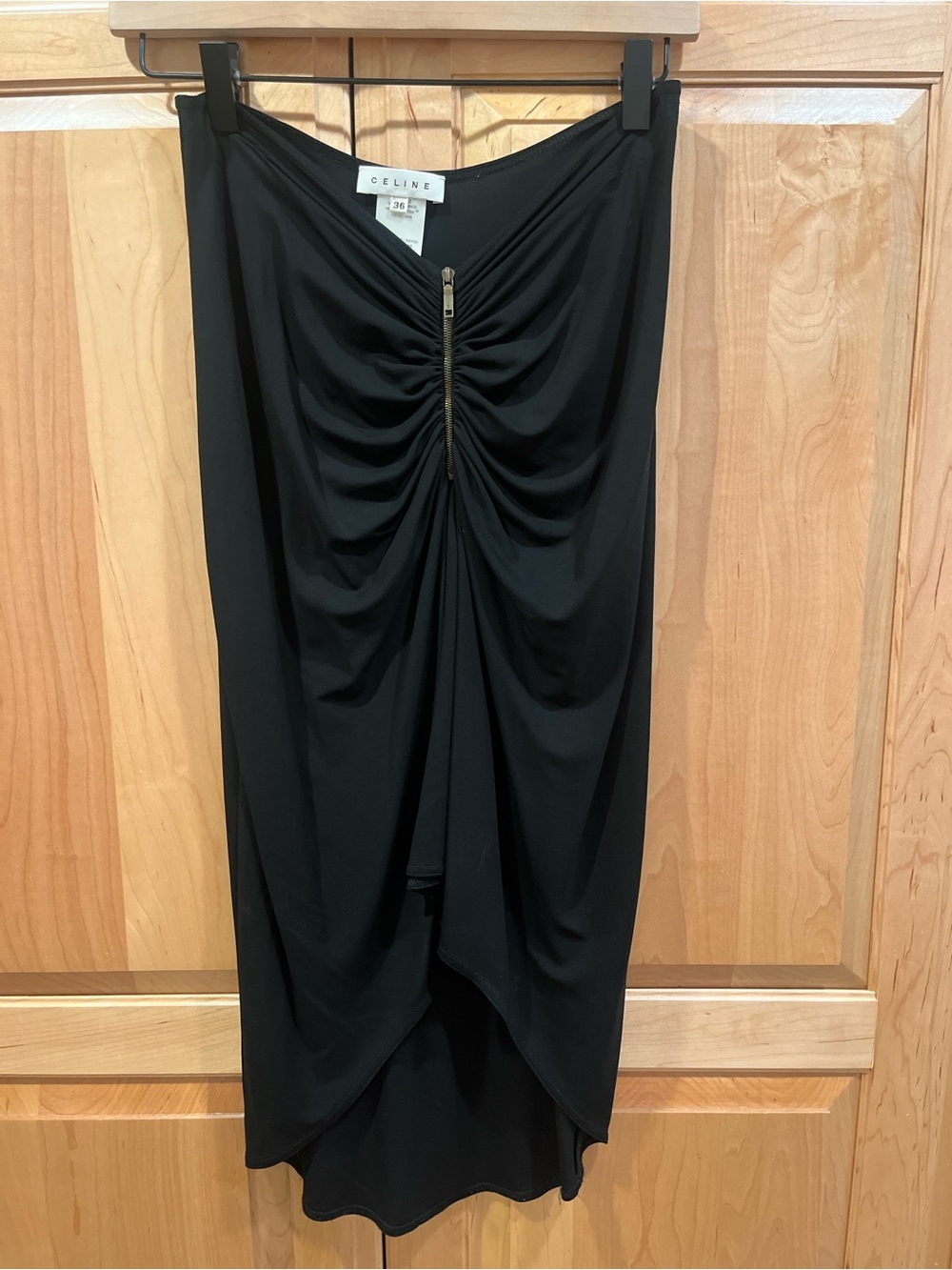 Celine hi-lo skirt, black size 36, excellent condition